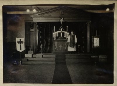 Interior of the New York Temple of the Societas Rosicruciana in America by American Photographer